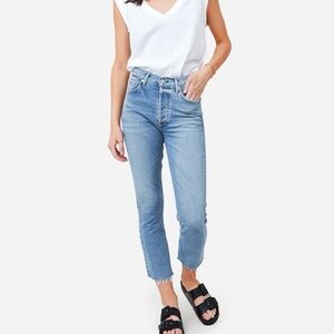 Citizens of humanity charlotte crop jeans size 28 light wash kick flare